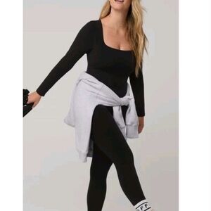 Aerie Offline Black Long Sleeve jumpsuit